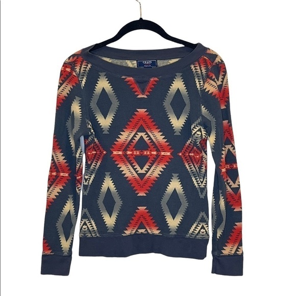 CHAPS Tribal Print Thermal Top - Picture 1 of 4